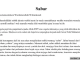 kultum singkat tentang sabar